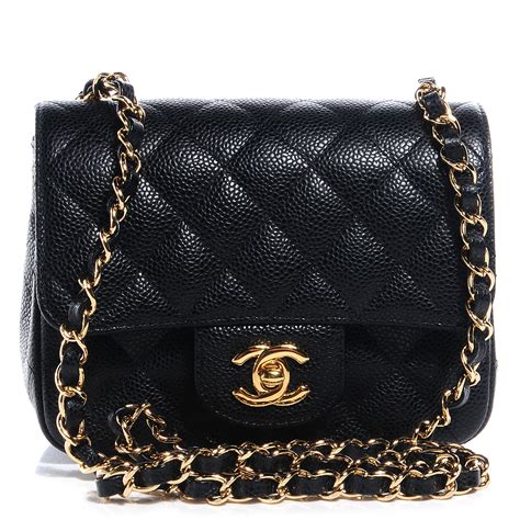 chanel black bag mini